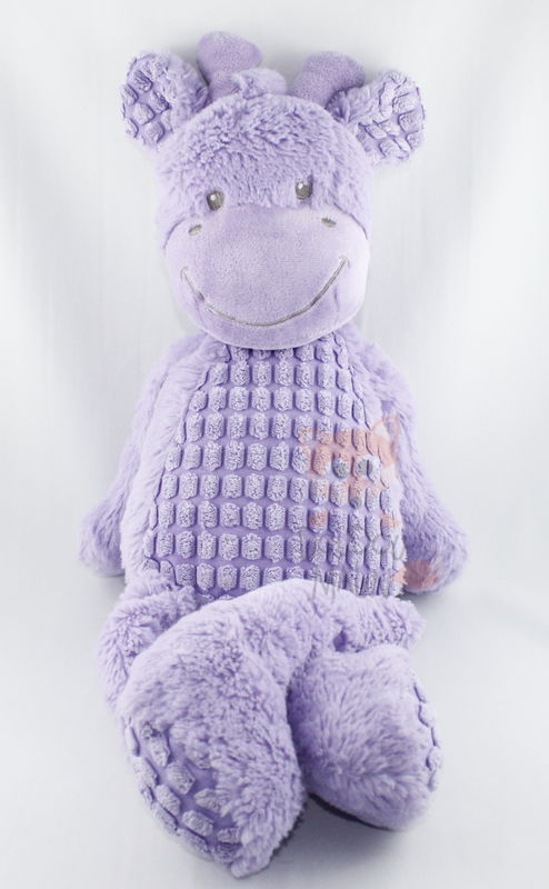  baby comforter giraffe purple 